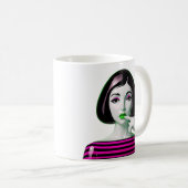 Mug Muse rose électrique (Devant droit)