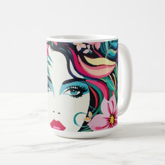 Mug Muse tropicale (Devant droit)