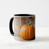Mug Musée des Fermiers. Citrouille dans une grange ave (Devant gauche)