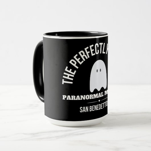 Mug Musée Paranormal - Noir et Blanc (Devant gauche)
