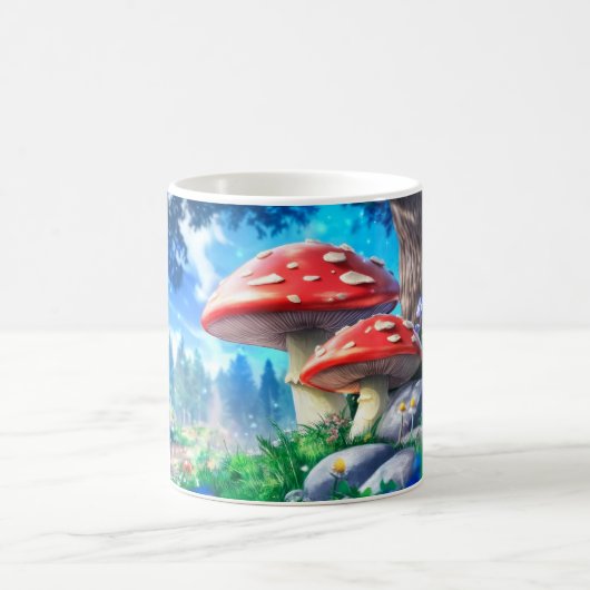 Mug Mushroom Forest Fantasy Art (Centre)