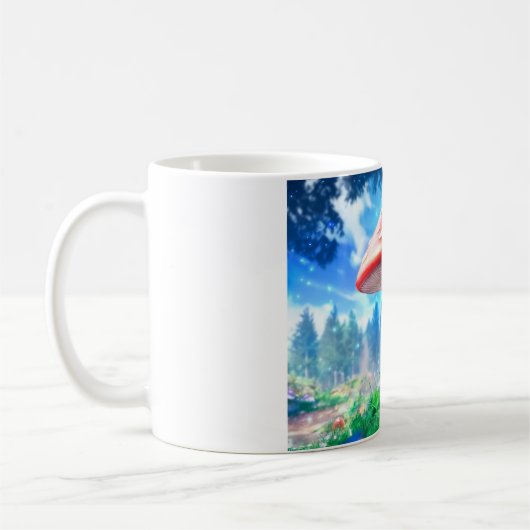 Mug Mushroom Forest Fantasy Art (Gauche)