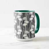 Mug Mushrooms And Grass Pattern (Devant droit)