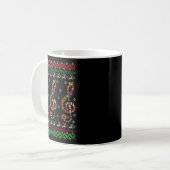 Mug Music Note Christmas Ugly Sweater Musical Teacher (Devant gauche)
