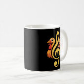 Mug Music Note Symbol Turkey Teacher Fall Thanksgiving (Devant droit)
