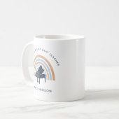 Mug Music Teacher Rainbow Piano (Devant gauche)