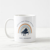 Mug Music Teacher Rainbow Piano (Gauche)