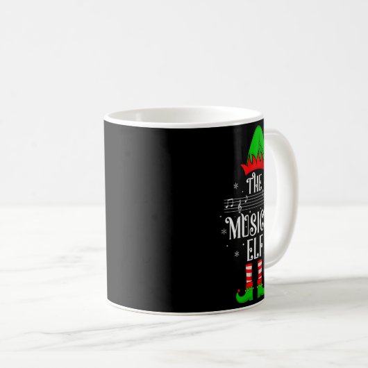 Mug Musical Elf Xmas Christmas Matching Family Elf Squ (Devant droit)