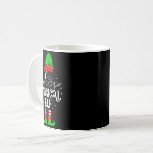 Mug Musical Elf Xmas Christmas Matching Family Elf Squ (Devant gauche)