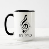 Mug Musicien Cadeau Musique enseignant Cadeau Piano en (Gauche)