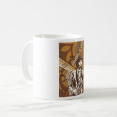 Mug Musicien de jazz avec saxophone (Devant gauche)