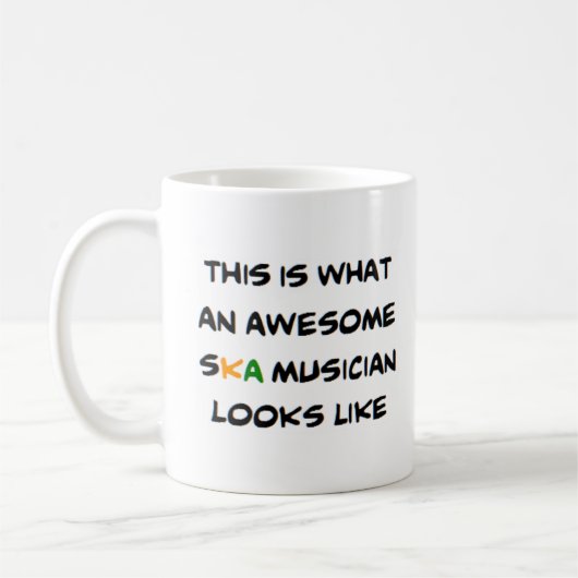 Mug Musicien de ska, génial (Gauche)
