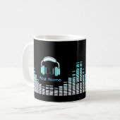 Mug musicien Dj personnalisé (Devant gauche)