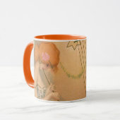 Mug Musiciens Anges Musicaux Vintage Flûte Harpe (Devant gauche)