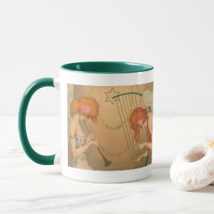 Mug Musiciens Anges Musique Ancienne Flûte Harpe