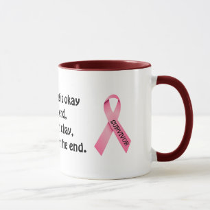 Mug Musique à anneaux à ruban rose