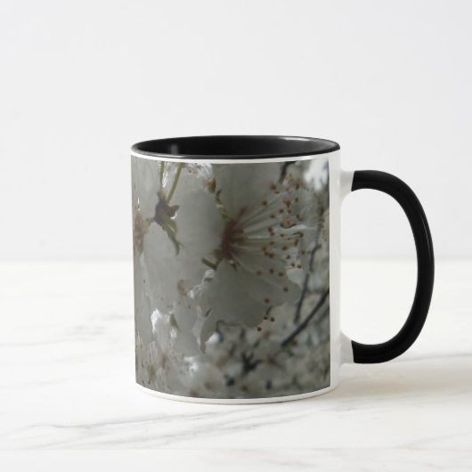 Mug Musique à anneaux de fleurs de prune (Droite)