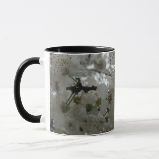 Mug Musique à anneaux de fleurs de prune (Gauche)
