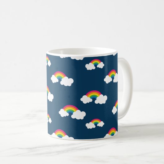 Mug Musique à café arc-en-ciel (Devant droit)