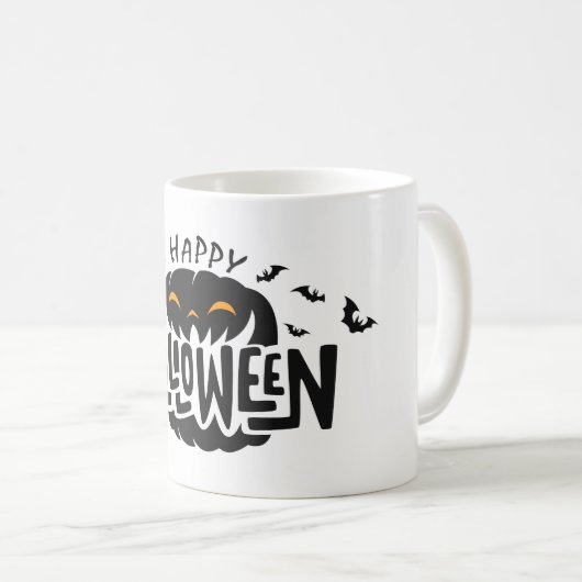 Mug Musique à café Halloween (Devant droit)