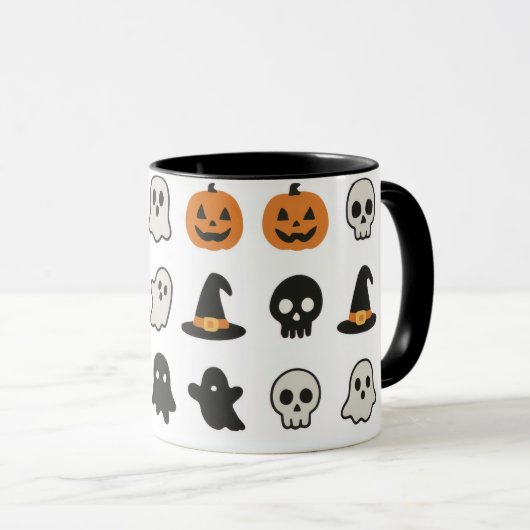 Mug Musique à café Halloween (Devant droit)