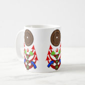 Mug Musique à corde de grenouilles vertes (Devant gauche)