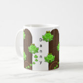 Mug Musique à corde de grenouilles vertes (Devant gauche)