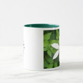 Mug Musique à doigt de fleurs blanches (Centre)