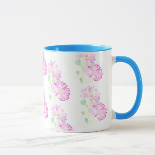 Mug Musique à doigt rose Roses (Droite)