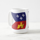 Mug Musique à drapeau acadienne (Devant gauche)