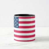 Mug Musique à drapeau américain (Centre)