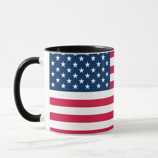 Mug Musique à drapeau américain (Gauche)