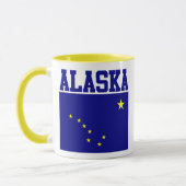 Mug Musique à drapeau de l'État de l'Alaska (Gauche)