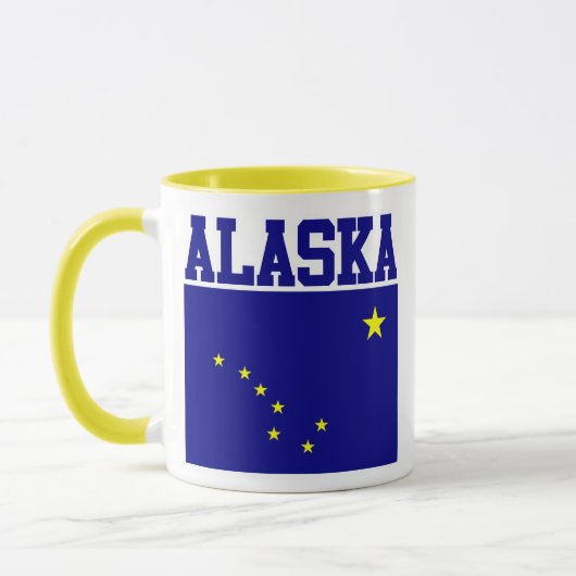 Mug Musique à drapeau de l'État de l'Alaska (Gauche)