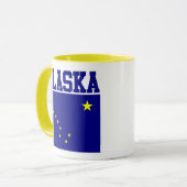 Mug Musique à drapeau de l'État de l'Alaska (Devant gauche)