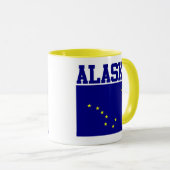 Mug Musique à drapeau de l'État de l'Alaska (Devant droit)