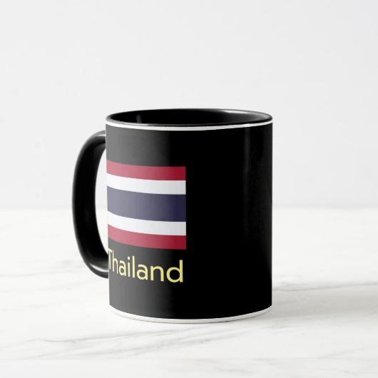 Mug Musique à drapeau thaïlandais (Devant gauche)
