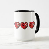 Mug Musique à émulation cardiaque HP (Devant droit)