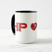 Mug Musique à émulation cardiaque HP (Devant gauche)