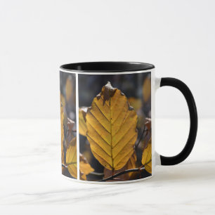 Mug Musique à feuilles jaunes