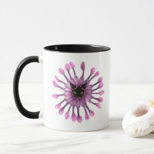 Mug Musique à fleur de chat noir