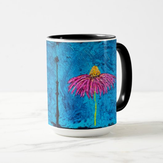 Mug Musique à fleurs (Devant droit)