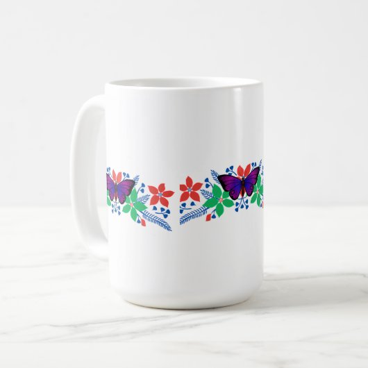 Mug Musique à fleurs (Devant gauche)