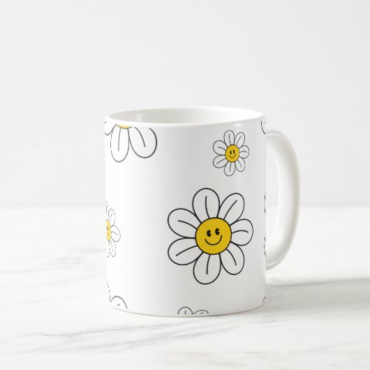 Mug Musique à fleurs (Devant droit)