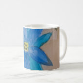 Mug Musique à fleurs bleues (Devant droit)