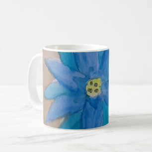Mug Musique à fleurs bleues