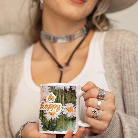 Mug Musique à fleurs chamomile