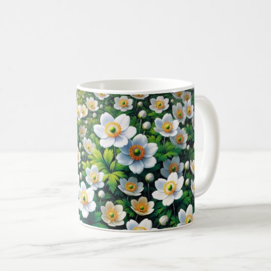 Mug Musique à fleurs de fraise sauvage (Devant droit)