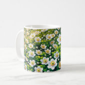 Mug Musique à fleurs de fraise sauvage (Devant gauche)