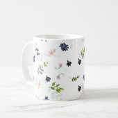 Mug Musique à fleurs de prairie bleue (Devant gauche)